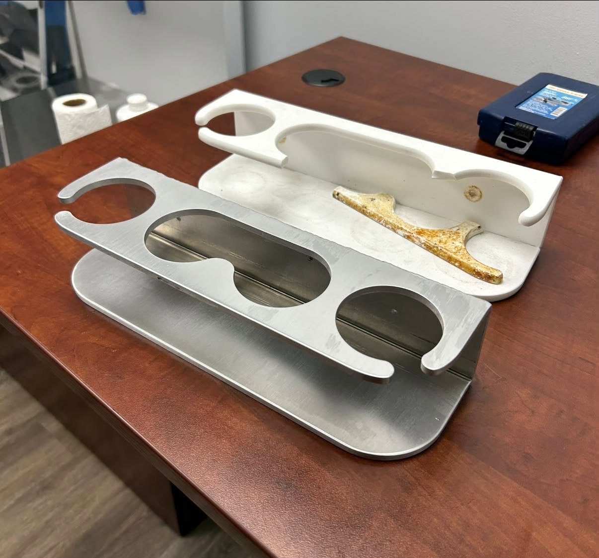 Aluminum part reproduced from worn original
